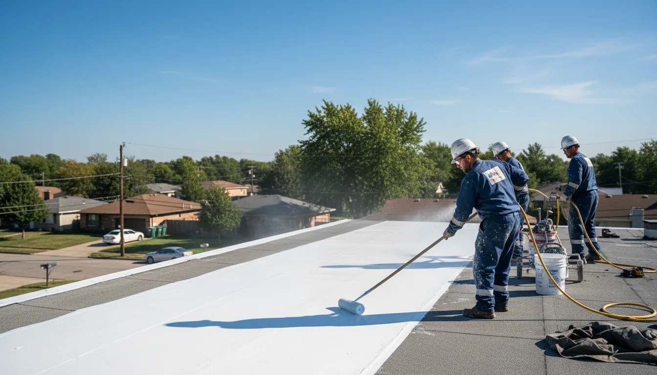 Commercial roof coating in Sims, NC near me